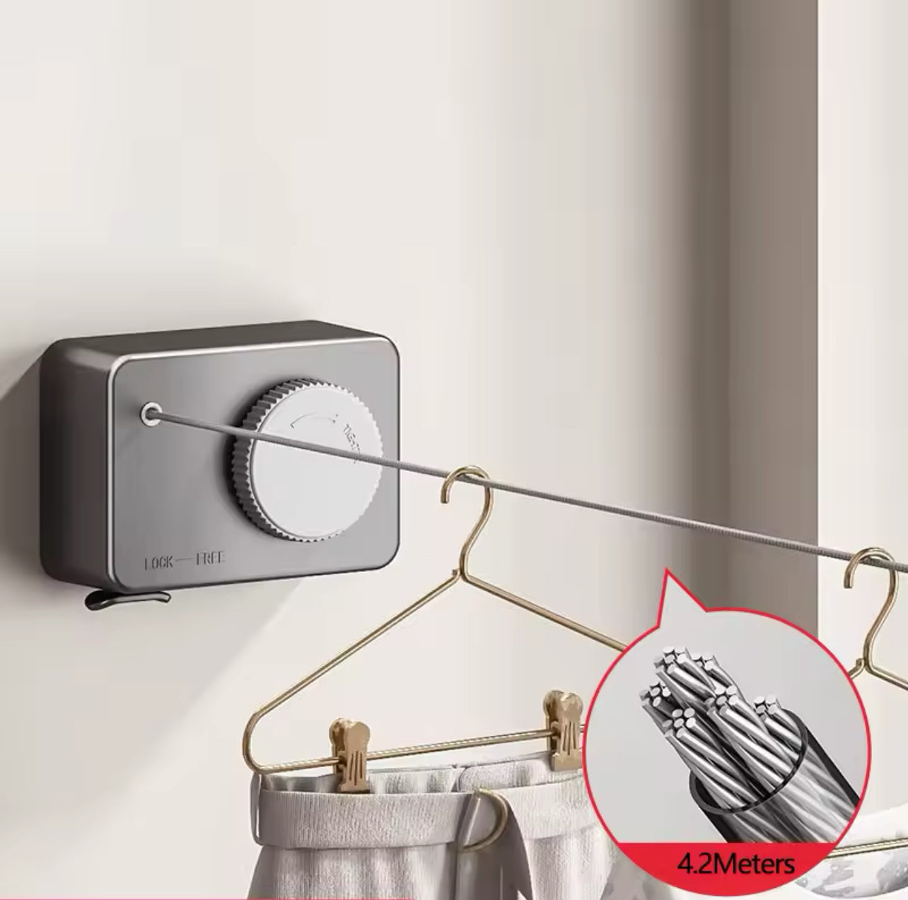 Rangement à linge ✨ حبل الغسيل القوي