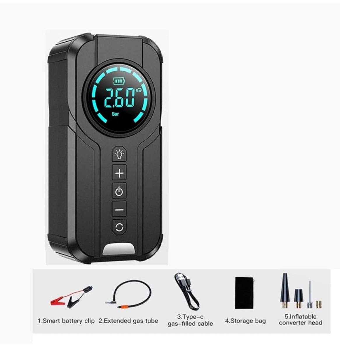 شاحن بطارية السيارات متعدد الخدمات booster de batterie multifonction