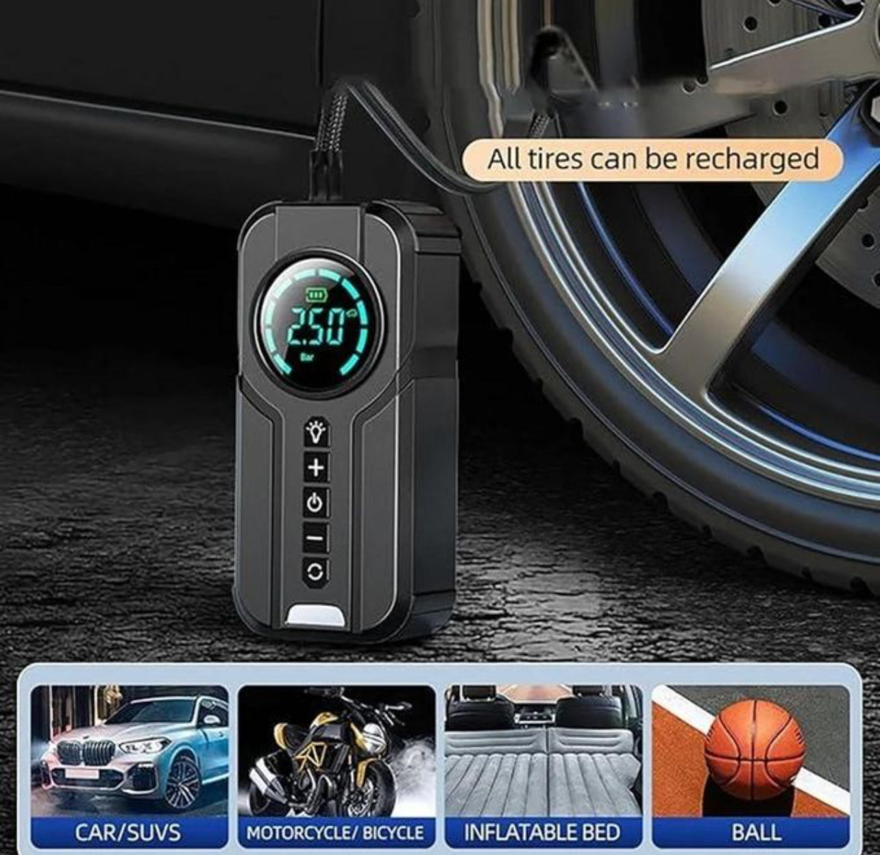 شاحن بطارية السيارات متعدد الخدمات booster de batterie multifonction